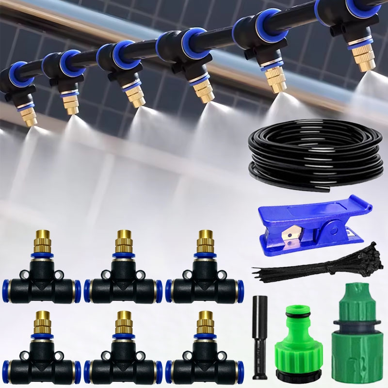 Smart Garden Irrigation System - 미스팅 냉각 시스템 키트 황동 노즐