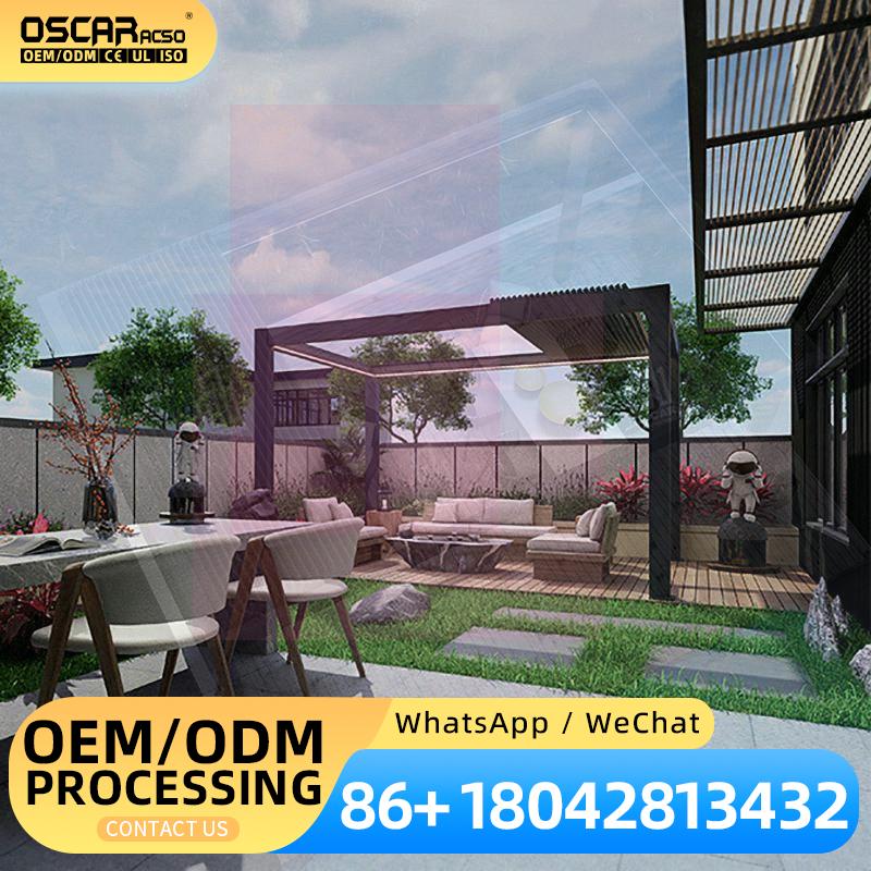 Smart Garden Electric Pergola - 전동식 높이 조절 알루미늄 야외 퍼걸라,