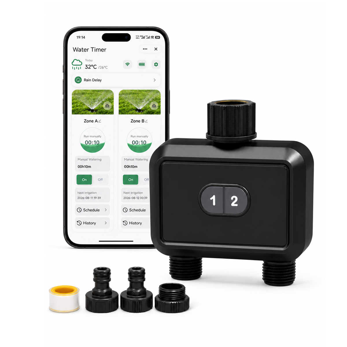 Wifi Irrigation Timer - 투야(Tuya) Wi-Fi 직접 연결 자동 급수