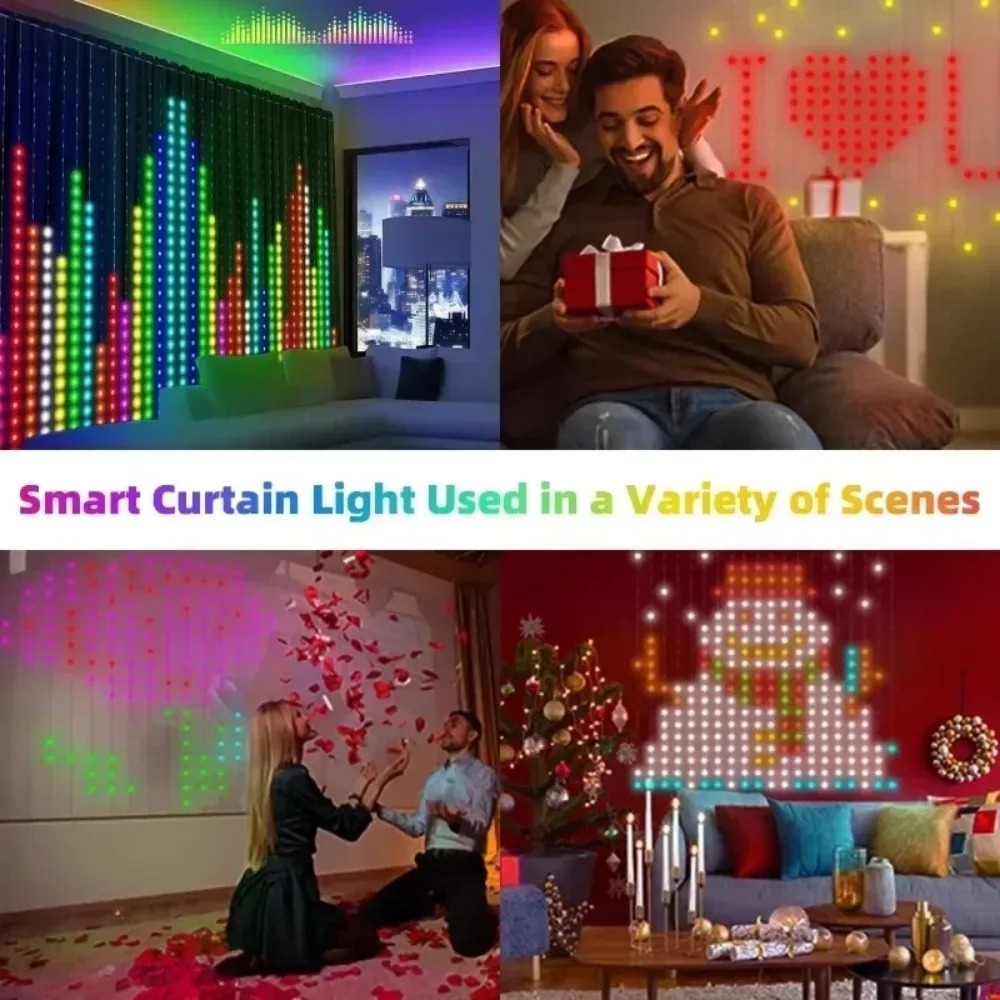 야외용 LED 픽셀 커튼 조명 블루투스 앱 스마트 RG - Smart Garden Light 리뷰 및 가격