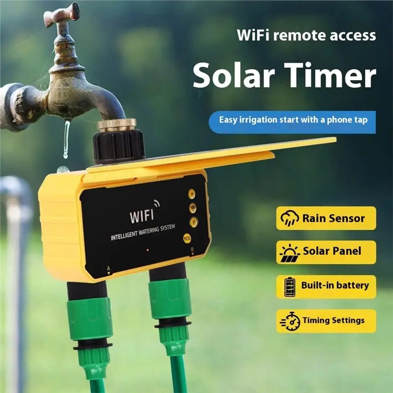 1/2 출력 WIFI 태양광 관개 타이밍 컨트롤러, 정 - Smart Garden Monitoring System 리뷰 및 가격