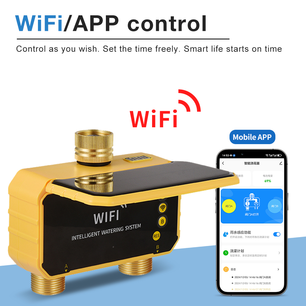 1/2/4구 정원용 태양광 관개 타이머, 태양광 와이파 - Smart Garden Monitoring System 리뷰 및 가격