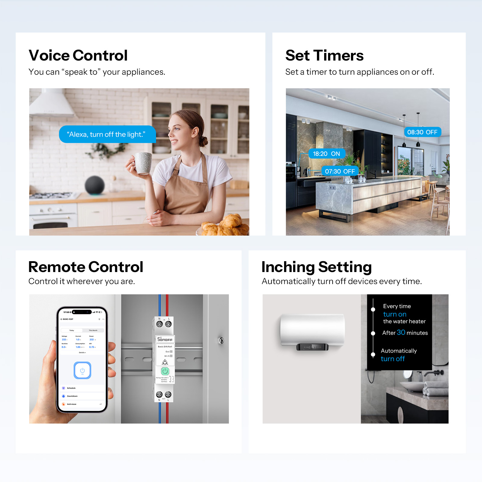 SONOFF BASIC-1GSP 기본 단일 채널 DIN - Wifi Irrigation Timer 리뷰 및 가격