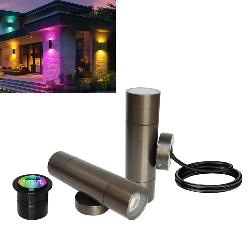 내구성 있는 황동 야외 LED 벽등 IP65 방수 디자 - Smart Garden Light 리뷰 및 가격