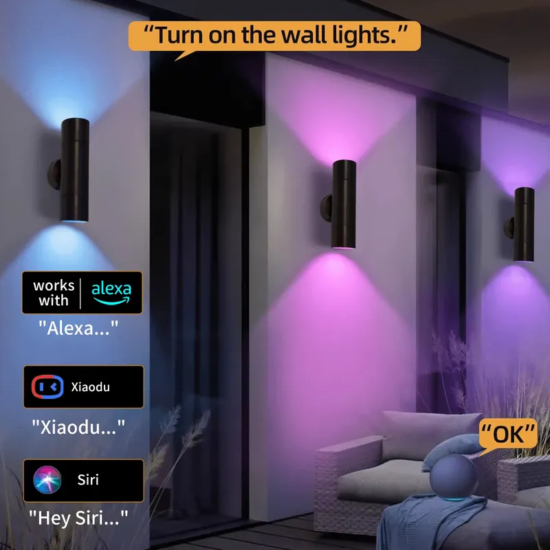 내구성 있는 황동 야외 LED 벽등 IP65 방수 디자 - Smart Garden Light 리뷰 및 가격