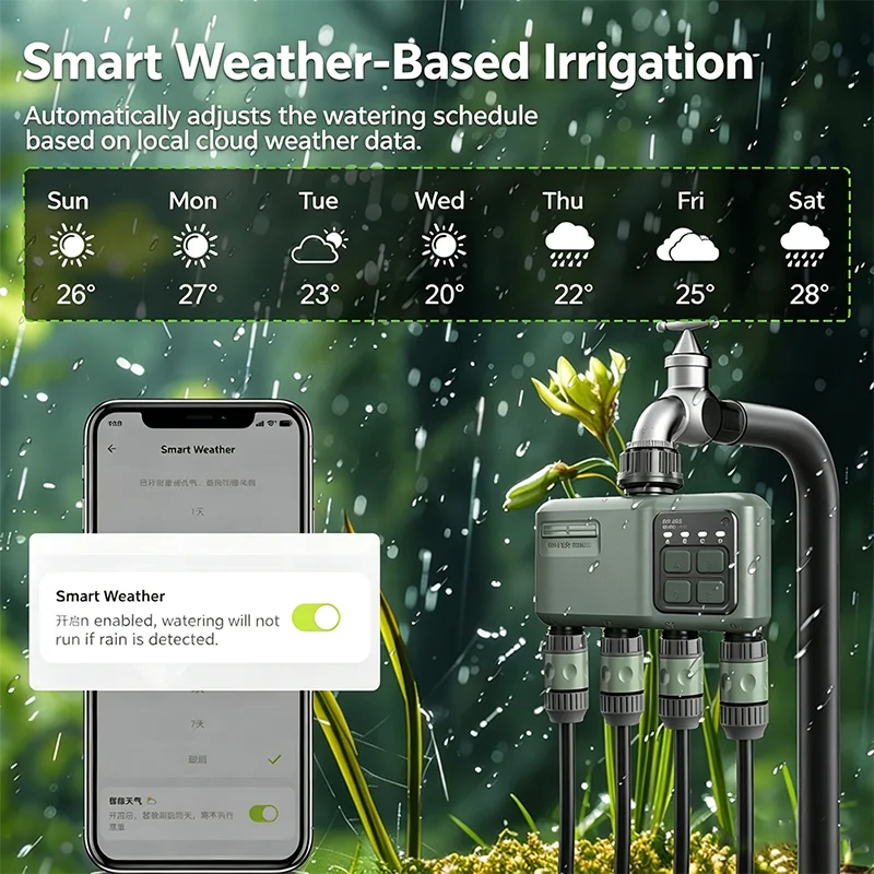 식물 자동 급수 시스템 WiFi 스마트 타이머 RF43 - Smart Garden Monitoring System 리뷰 및 가격