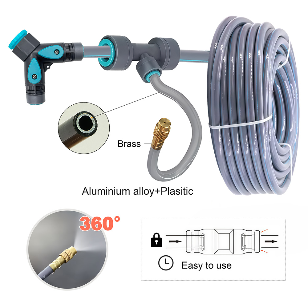 3/8인치 PE 호스 플렉시블 360 °   조절 가능 - Smart Garden Irrigation System 리뷰 및 가격