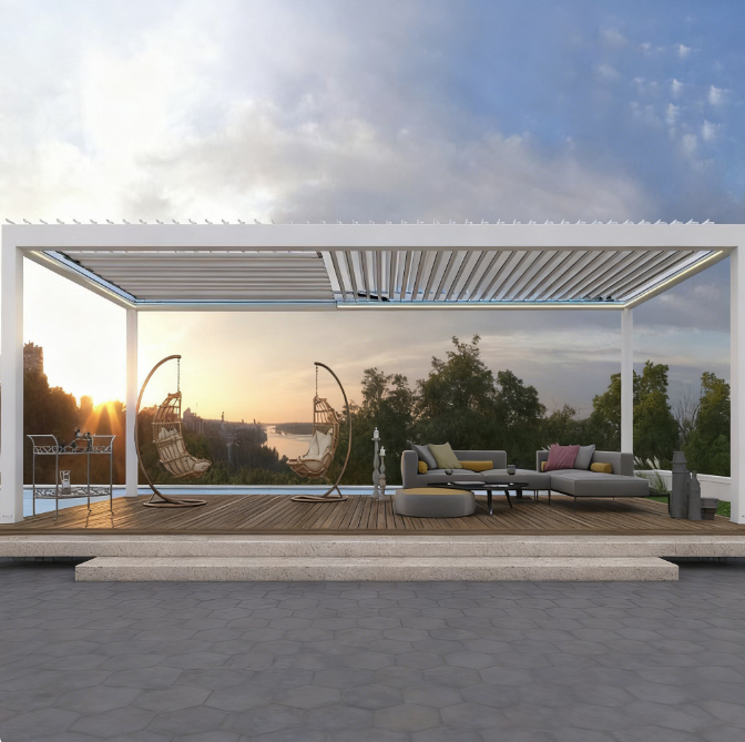 알루미늄 베네치안 pergola, 전동 스마트 선룸 파 - Smart Garden Electric Pergola 리뷰 및 가격