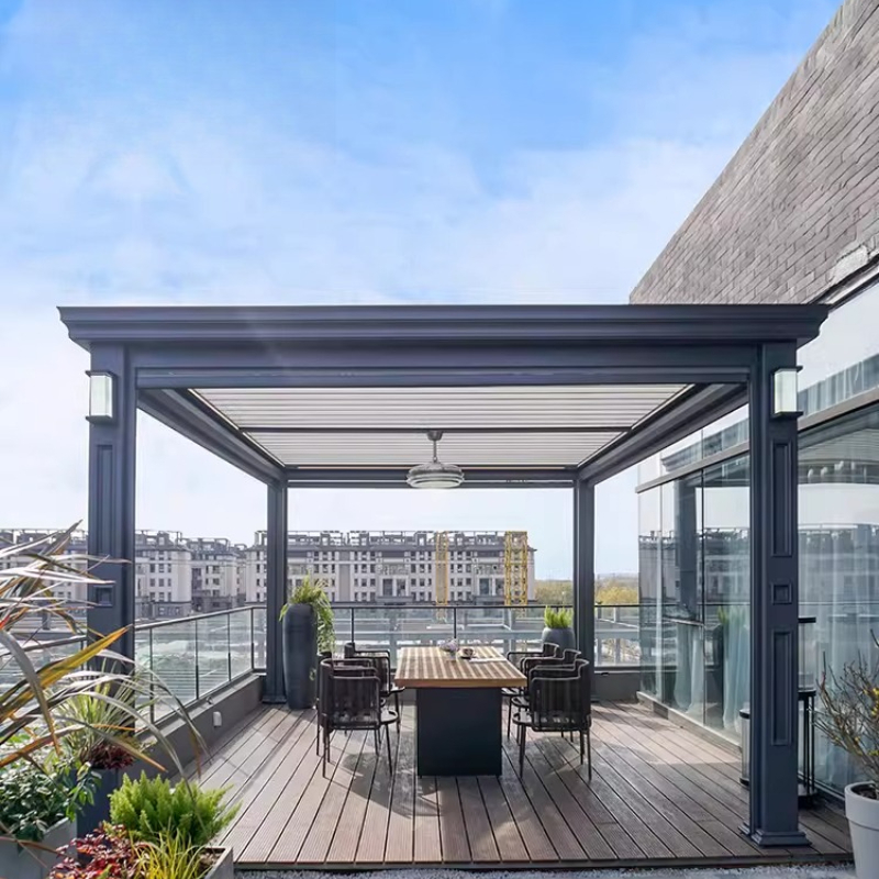 전동 루버 파빌리온 빌라 정원, 스마트 퍼걸라, 야외  - Smart Garden Electric Pergola 리뷰 및 가격