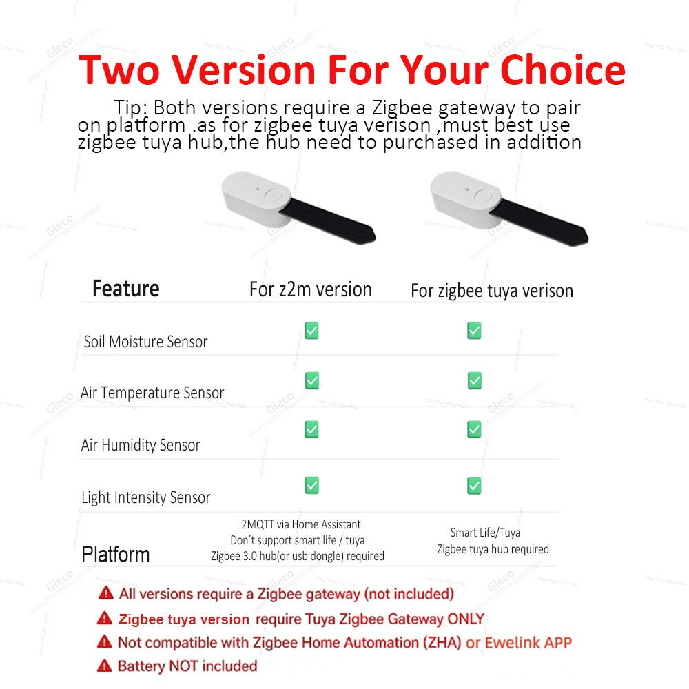 4in1 Zigbee 토양 수분 온도 습도 센서(정원  - Smart Garden Light 리뷰 및 가격