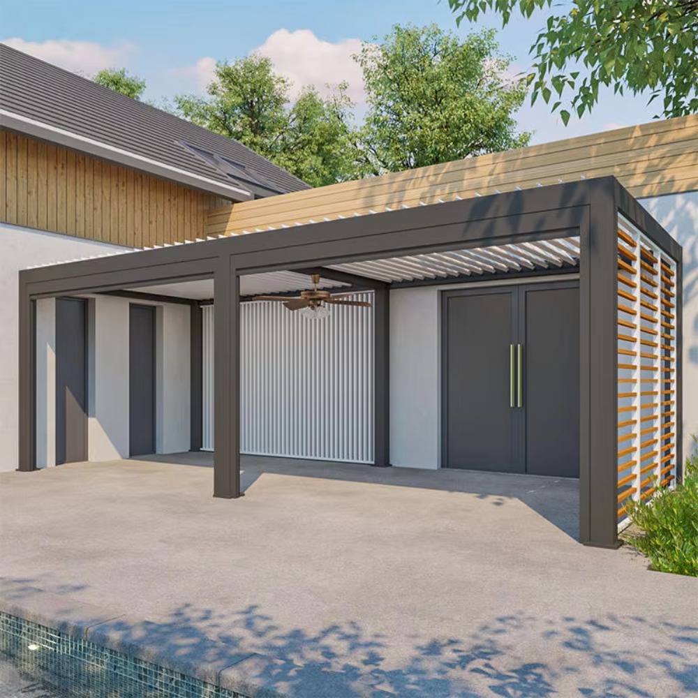 전동식 스마트 알루미늄 퍼걸라(롤러 셔터 포함), 녹  - Smart Garden Electric Pergola 리뷰 및 가격