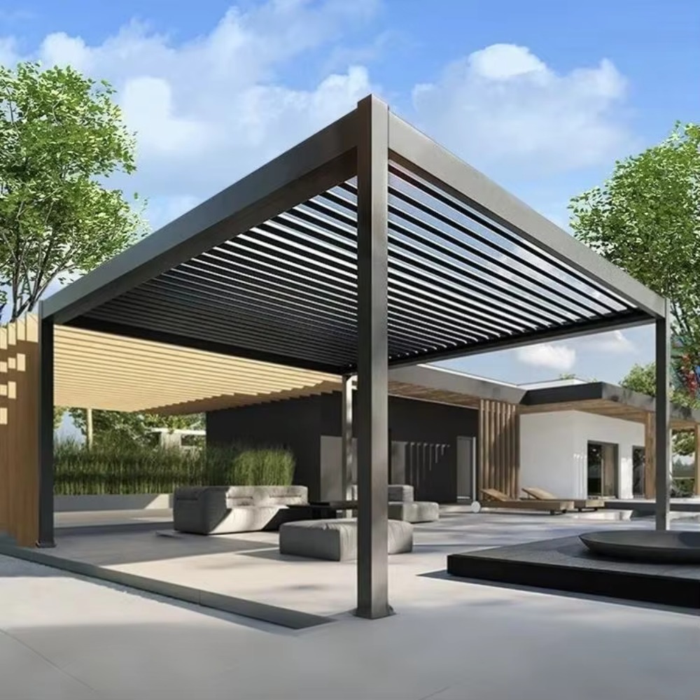 전동식 스마트 알루미늄 퍼걸라(롤러 셔터 포함), 녹  - Smart Garden Electric Pergola 리뷰 및 가격