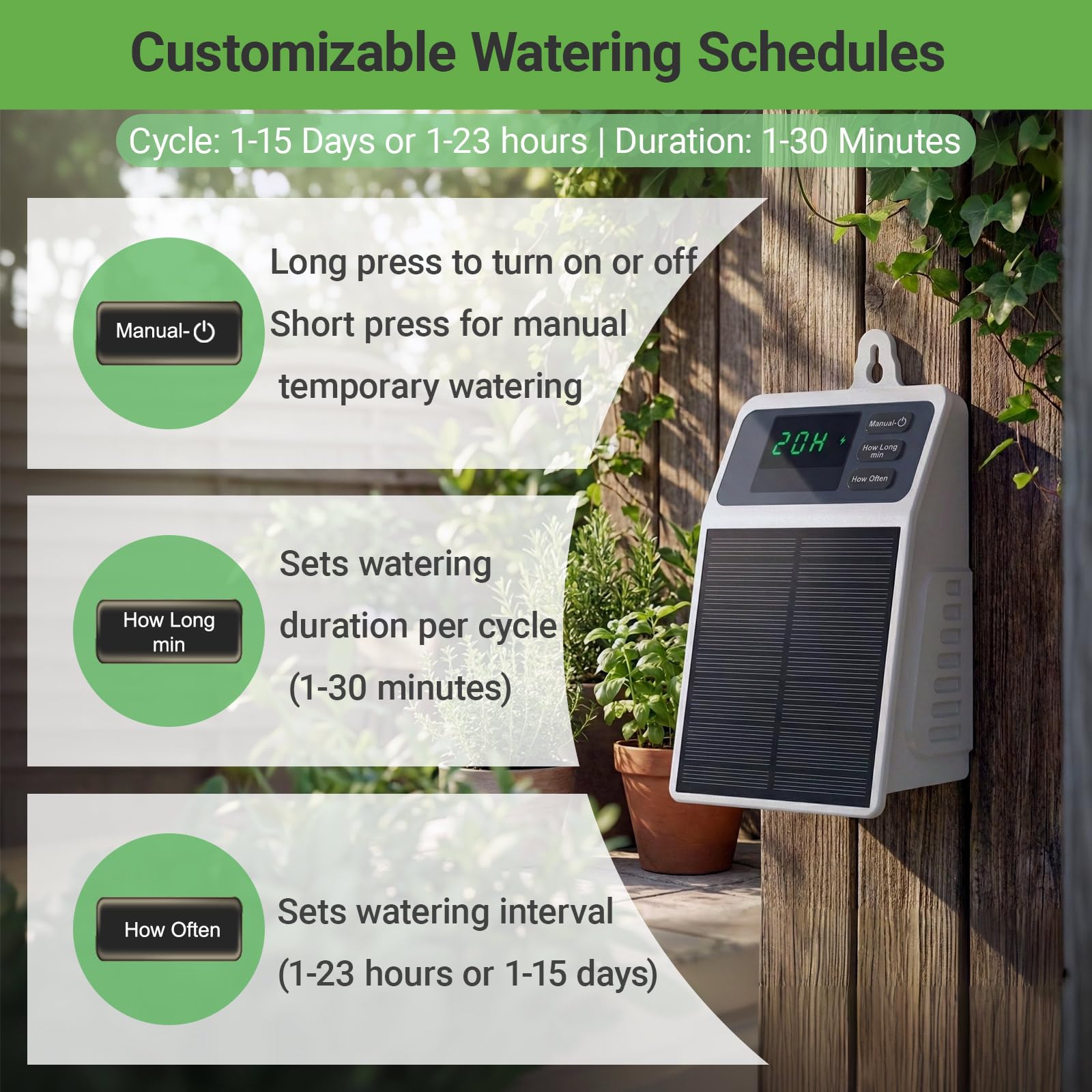 업그레이드된 태양광 점적 관개 시스템, 가정 및 정원, - Smart Garden Irrigation System 리뷰 및 가격
