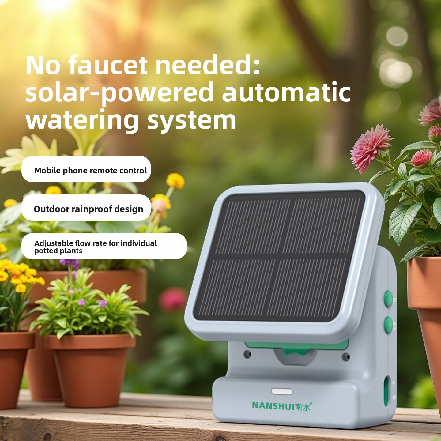 태양광 WiFi 자동 관수 시스템, 원격 제어 기능,  - Wifi Irrigation Timer 리뷰 및 가격