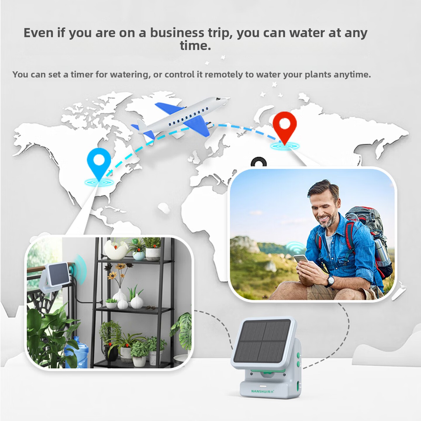 태양광 WiFi 자동 관수 시스템, 원격 제어 기능,  - Wifi Irrigation Timer 리뷰 및 가격