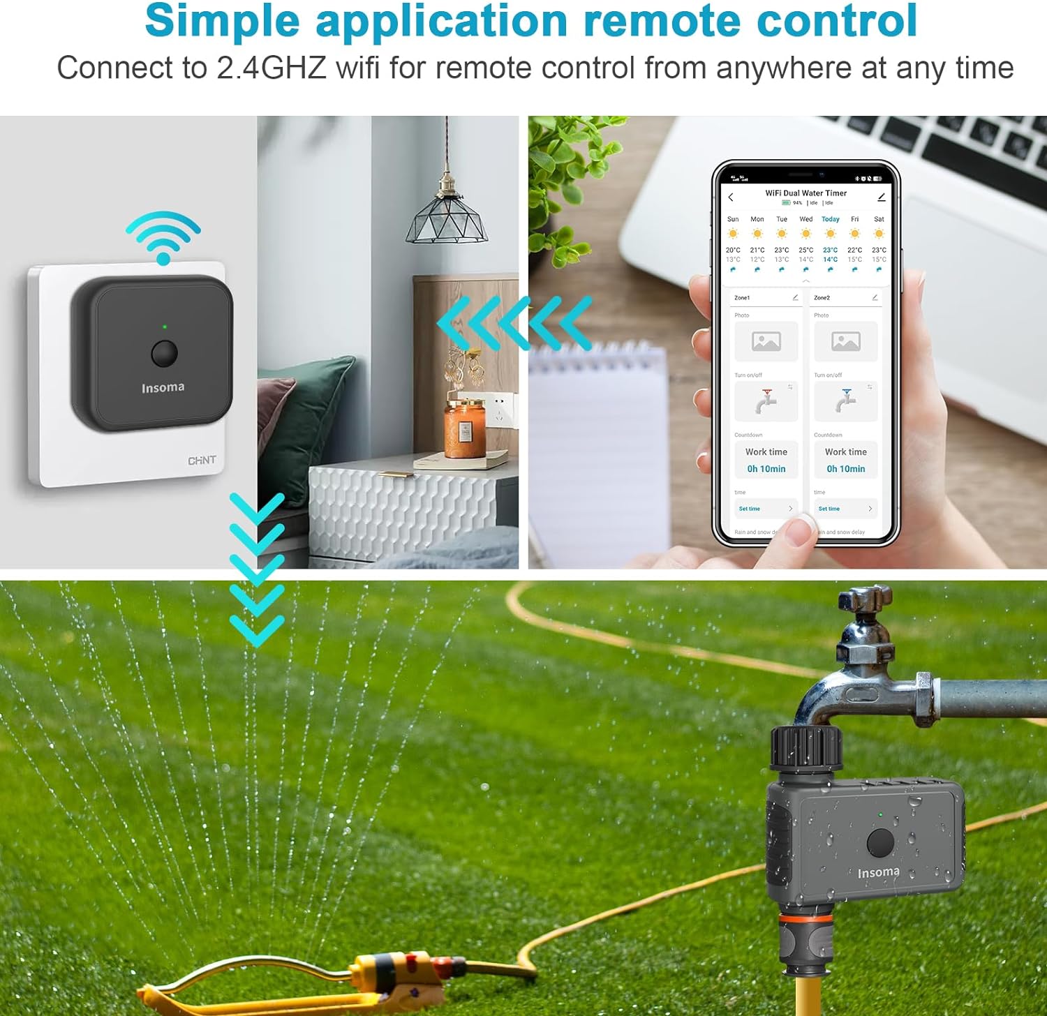 Insoma Wifi 자동 뿌리기 타이머 원격 정원 워 - Smart Garden Monitoring System 리뷰 및 가격
