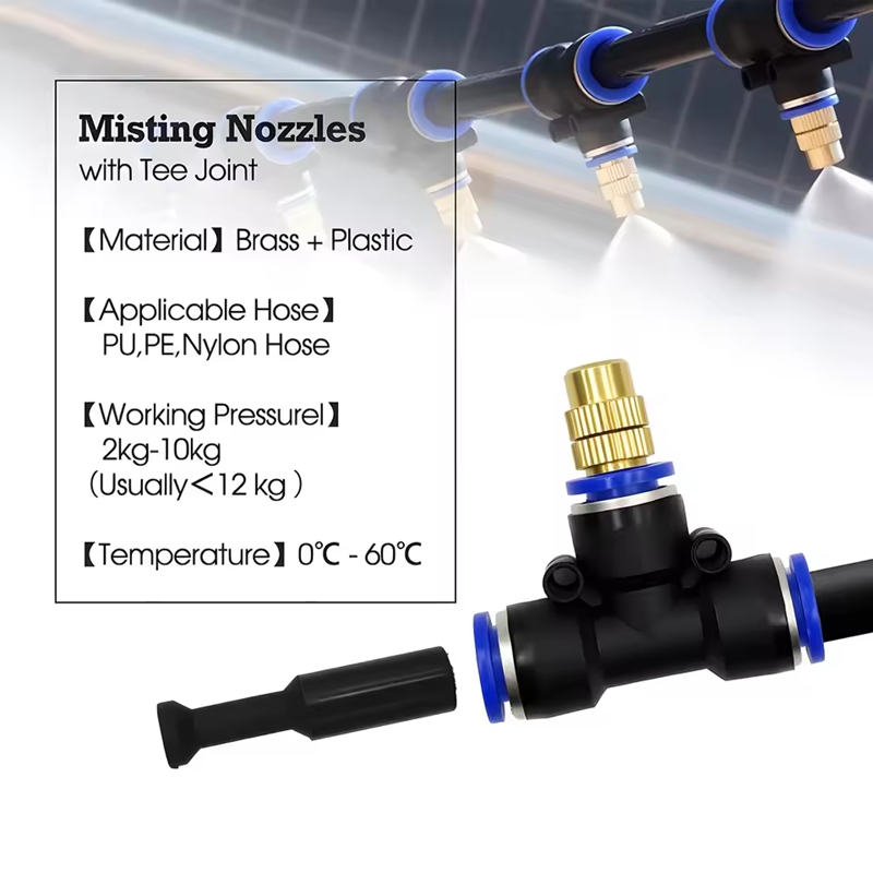 미스팅 냉각 시스템 키트 황동 노즐 정원 미스팅 관개  - Smart Garden Irrigation System 리뷰 및 가격