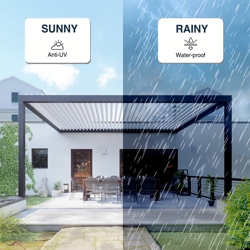 전동식 높이 조절 알루미늄 야외 퍼걸라, 4x3, 3x - Smart Garden Electric Pergola 리뷰 및 가격