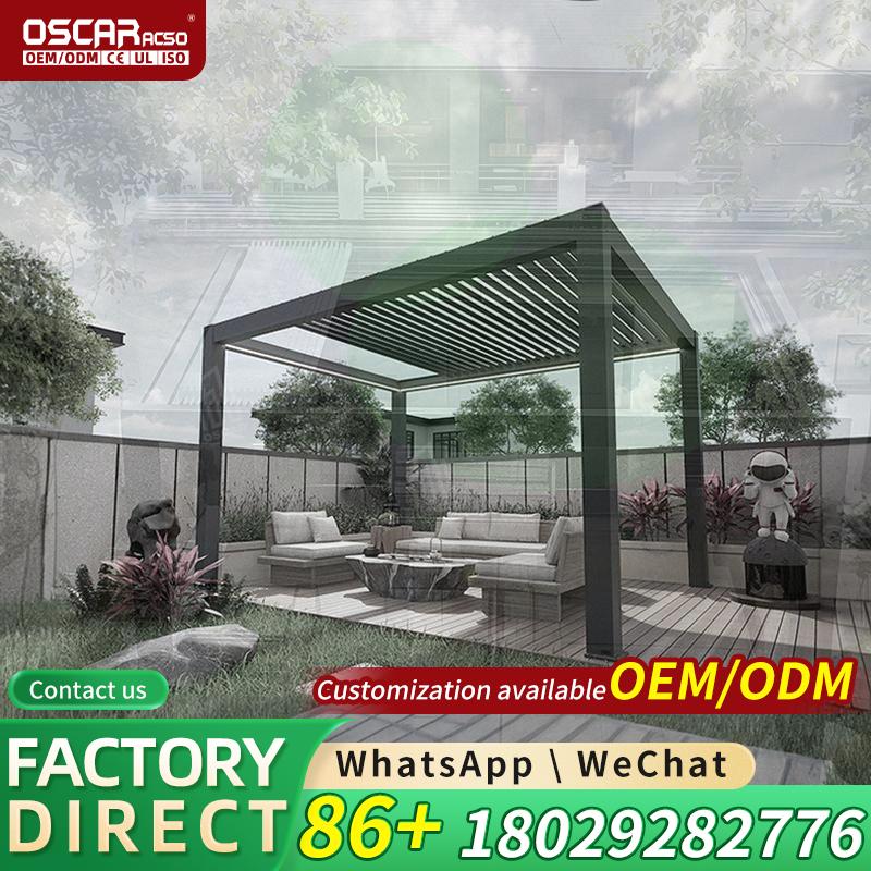 맞춤형 현대식 접이식 방수 정자, 측면에 전동식 스마트 - Smart Garden Electric Pergola 리뷰 및 가격