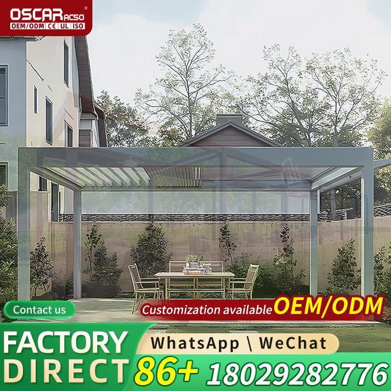 맞춤형 현대식 접이식 방수 정자, 측면에 전동식 스마트 - Smart Garden Electric Pergola 리뷰 및 가격