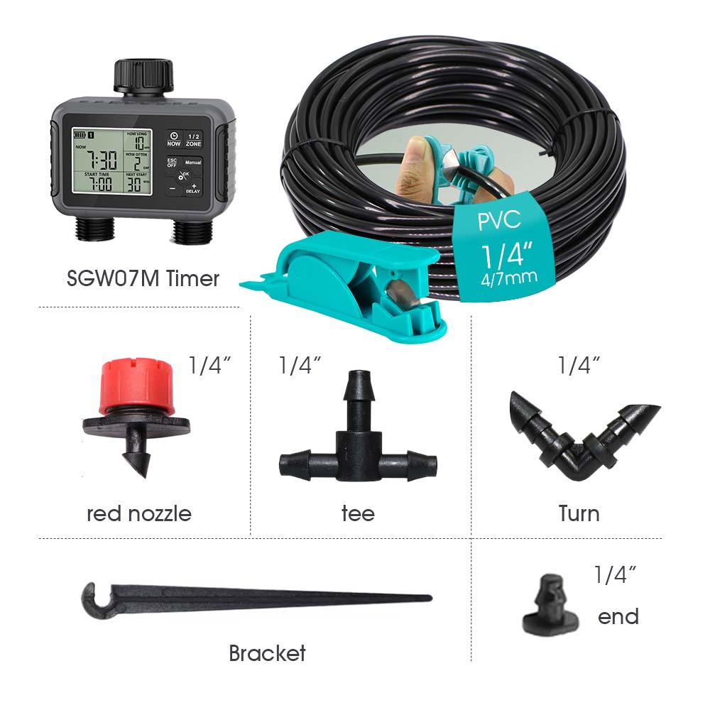 듀얼 존 독립형 디스플레이 LCD 정원 급수 타이머 자 - Smart Garden Irrigation System 리뷰 및 가격