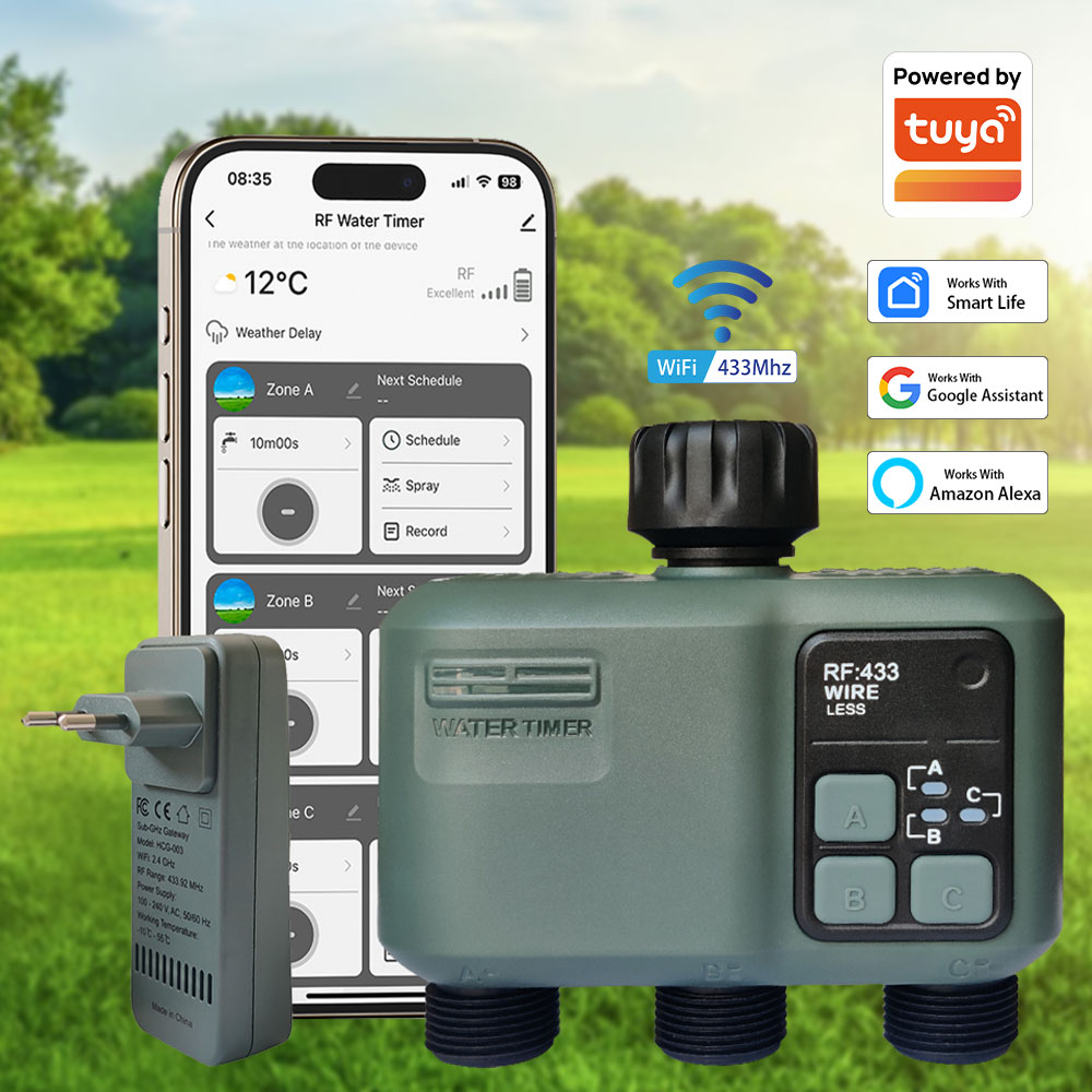 Tuya Wifi+RF433 3구 워터 타이머 정원용  - Wifi Irrigation Timer 리뷰 및 가격