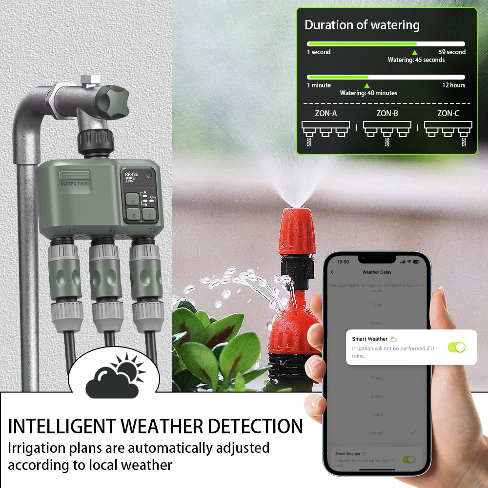 Tuya Wifi+RF433 3구 워터 타이머 정원용  - Wifi Irrigation Timer 리뷰 및 가격