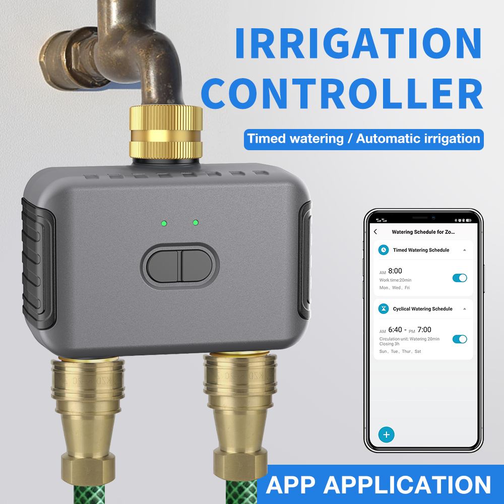 Tuya 2 구역 급수 타이머 정원 자동 관개 컨트롤러 - Smart Garden Irrigation System 리뷰 및 가격